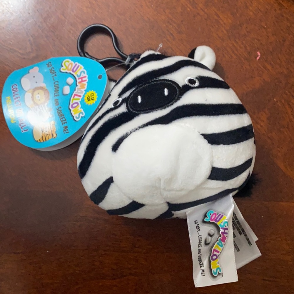 FREDDIE THE ZEBRA SQUISHMALLOW CLIP ON